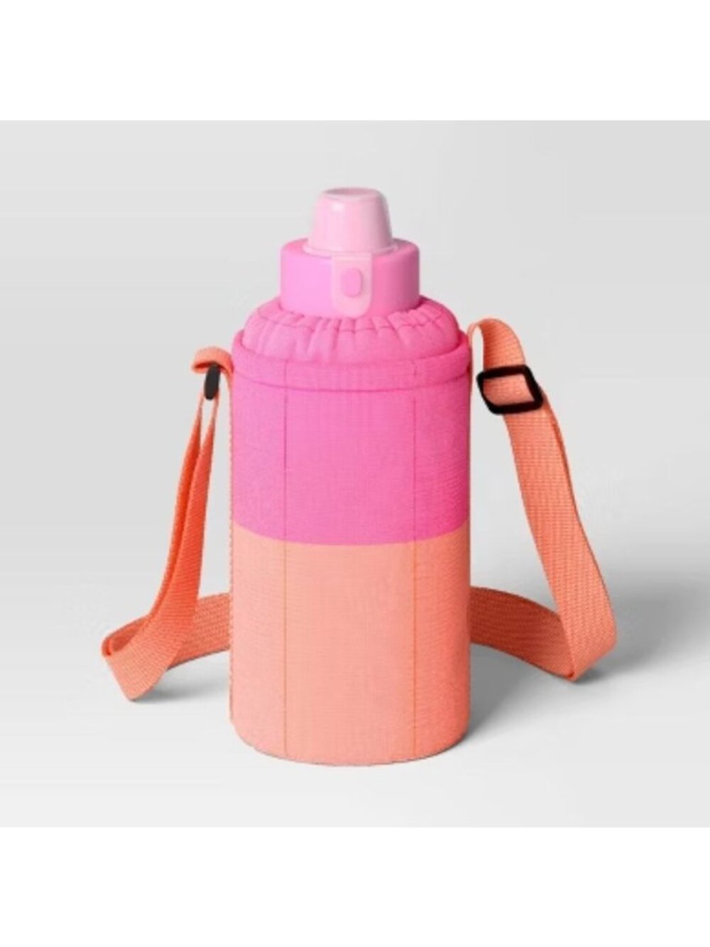 Set of 2 Colorblock Water Bottle Holder Pink/Orange - Sun Squad